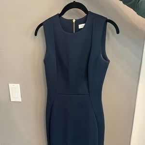 Navy Calvin Klein work dress